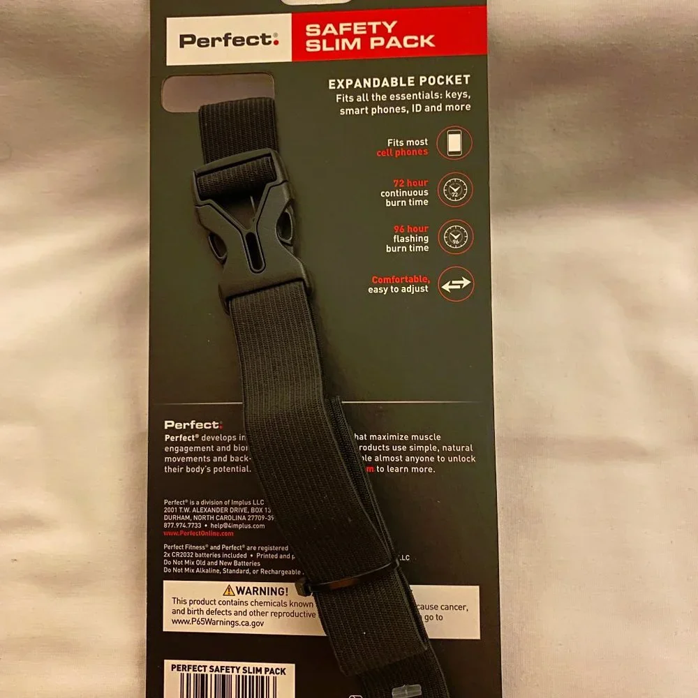 Perfect Fitness LED Safety Slim Pack Running Pack - Picture 3 of 4
